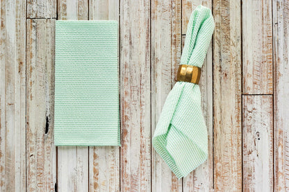 Seersucker Everyday Napkins 18 Inch Set of 4 - Colorful Reusable Cloth Napkins No Ironing Needed