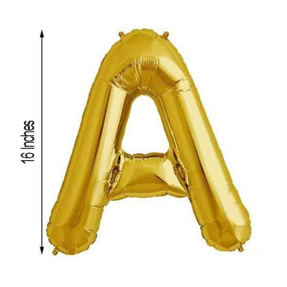Happy Birthday Letter Balloons Gold