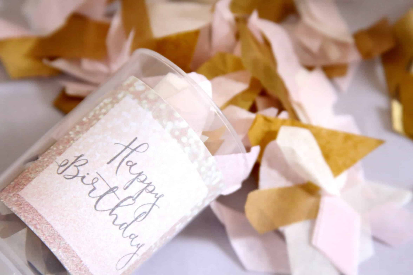 Happy Birthday Push Pop Confetti, 21st Birthday Gift