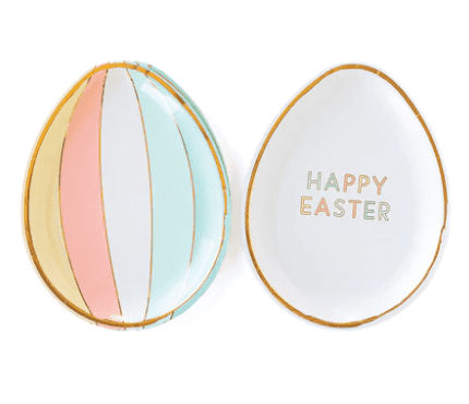 Happy Easter Egg Plates