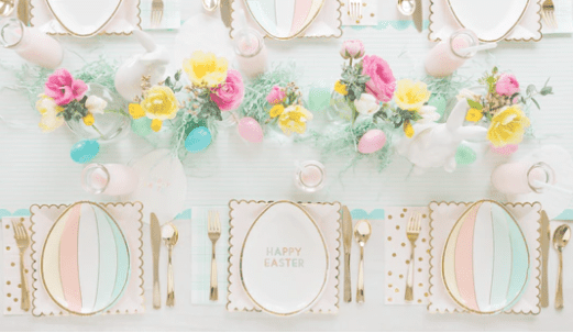 Happy Easter Egg Plates