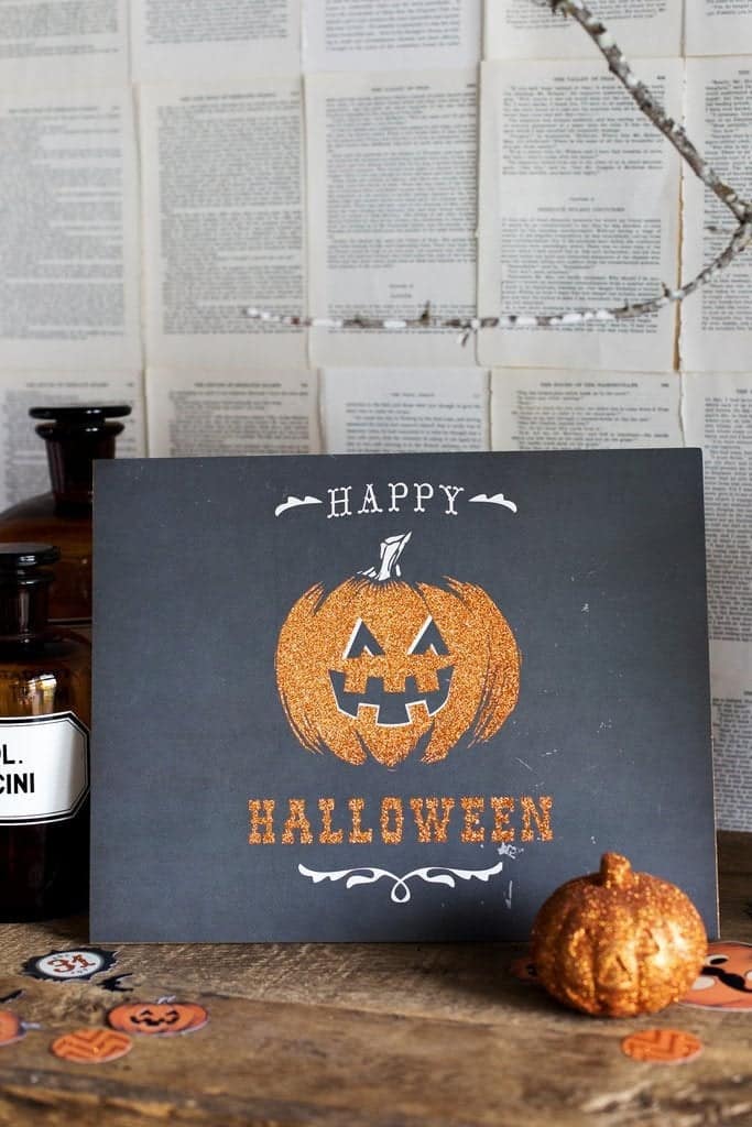 Happy Halloween Party Sign