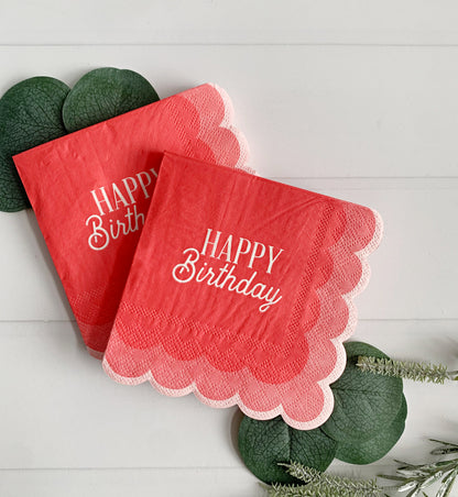 Happy Birthday Cocktail Napkins