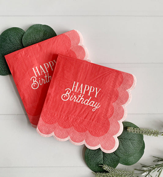 Happy Birthday Cocktail Napkins