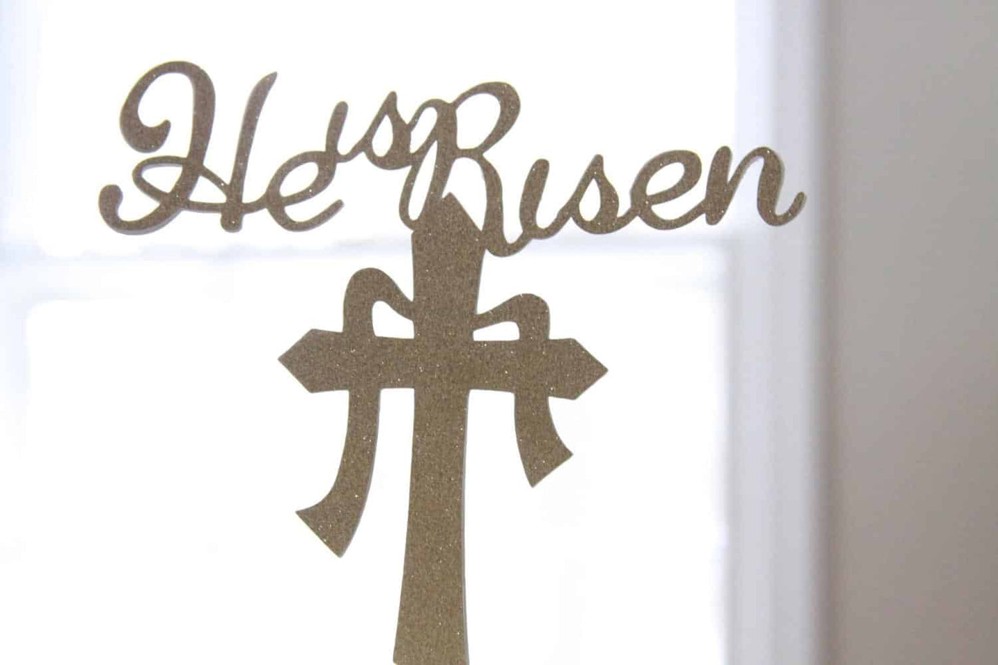 He is Risen Easter Cake Topper