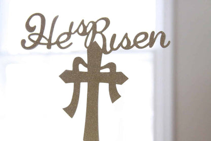 He is Risen Easter Cake Topper