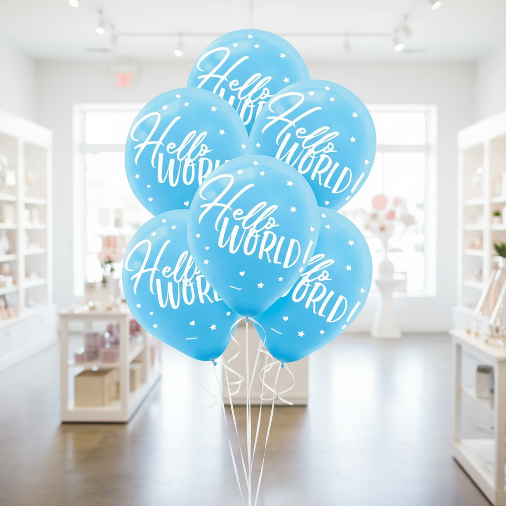 Hello World Balloon Bouquet