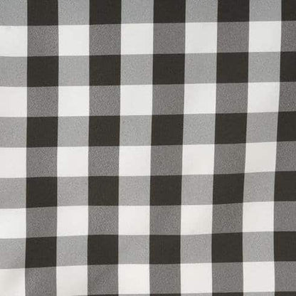 I Do BBQ Black and White Buffalo Check Table Runner