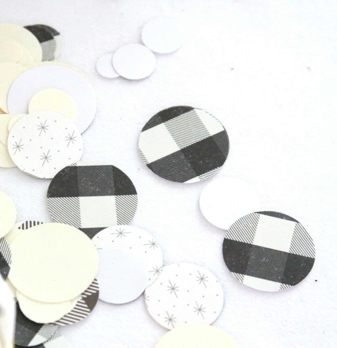 I Do BBQ Confetti - Black and White Check