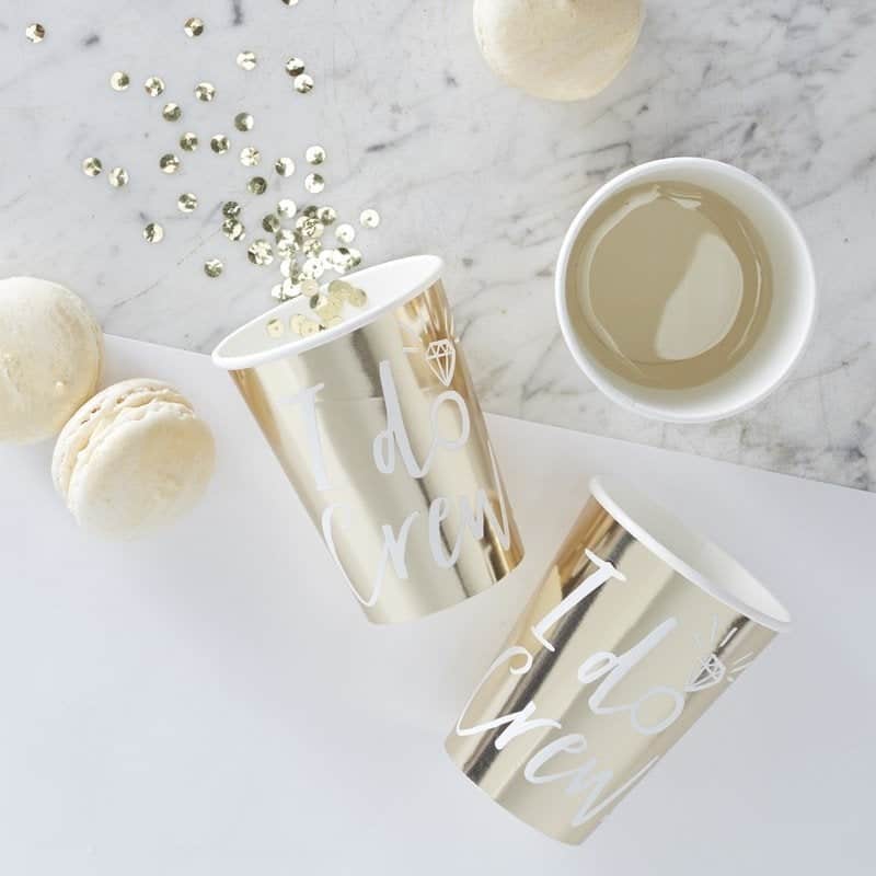 I Do Crew Bridal Shower Cups & Napkins