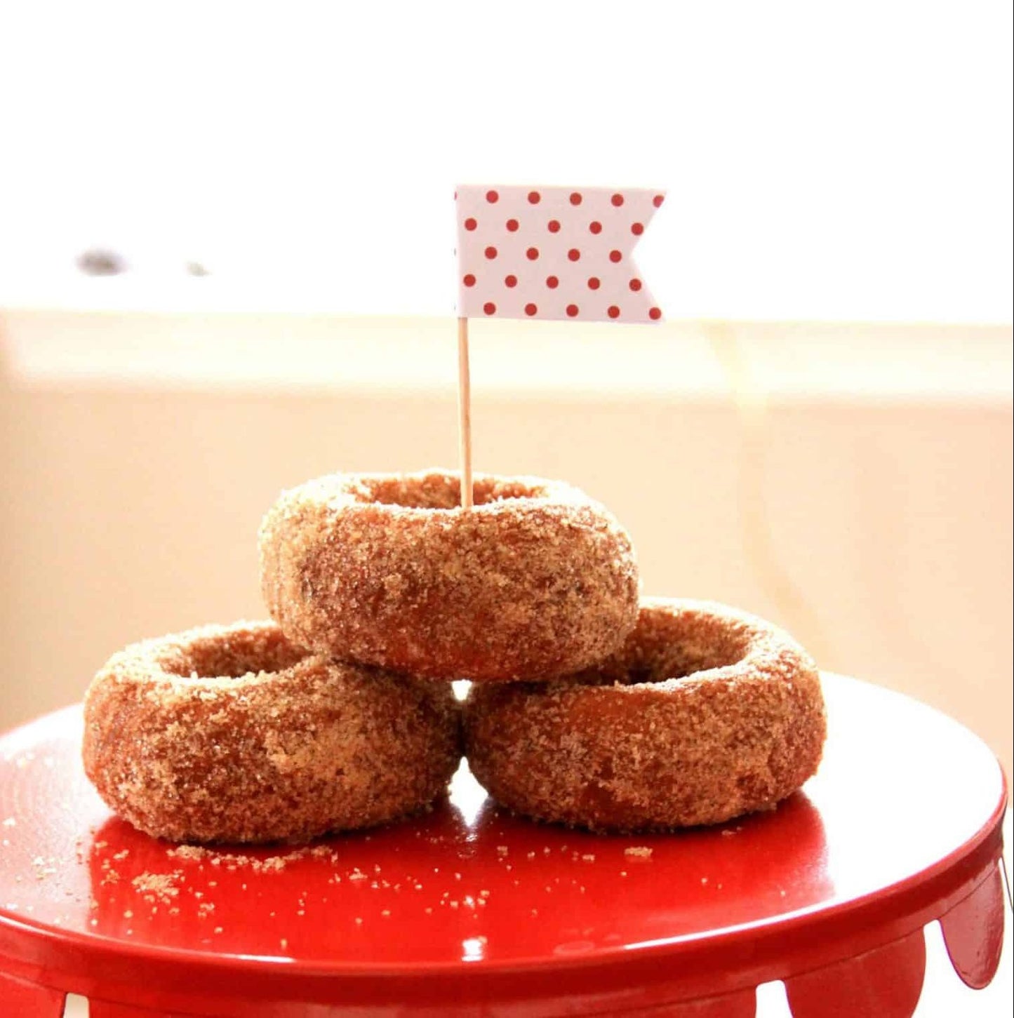 Red Polka Dot I Love Lucy Party Cupcake Toppers