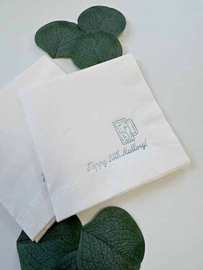Personalized Beer Napkins | Oktoberfest, Birthday, Bachelor Party & More