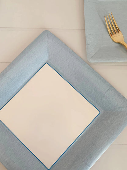 Baby Blue Paper Dinner Plates