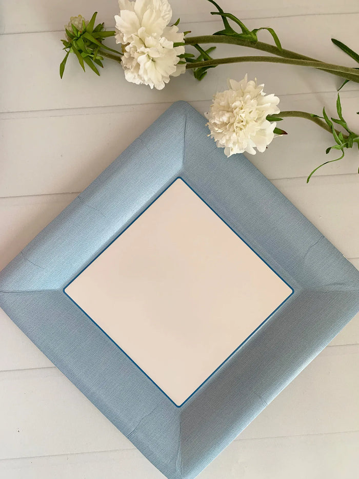 Baby Blue Paper Dinner Plates | EnFete Party