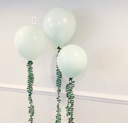 Set of 3 Mint Balloons 18"