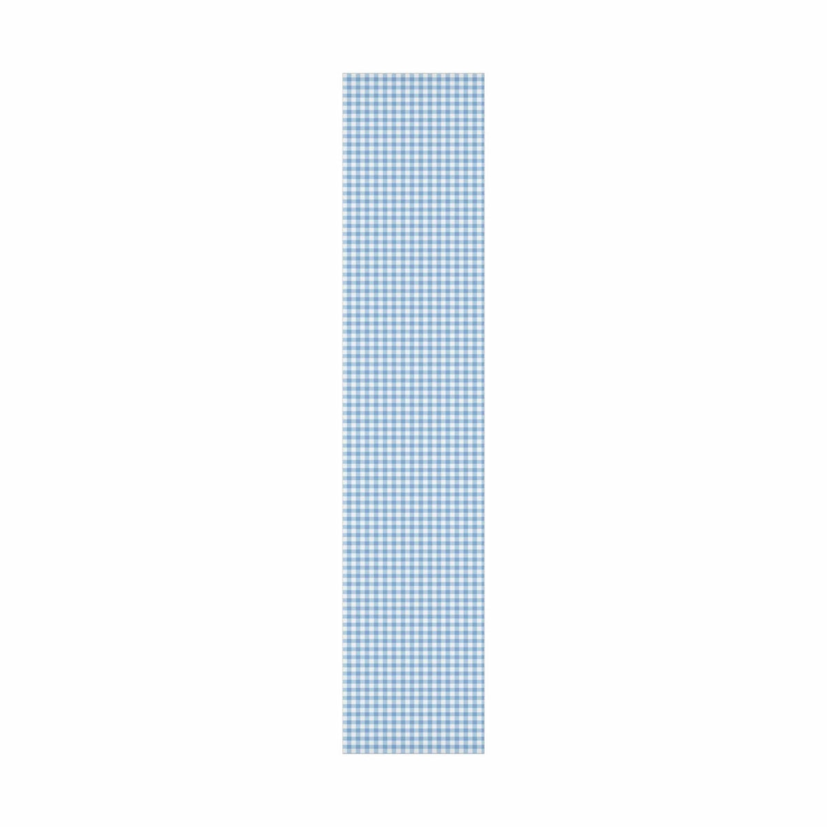 Light Blue Gingham high end Wrapping Paper for an Oh Boy baby shower or winter gift giving.