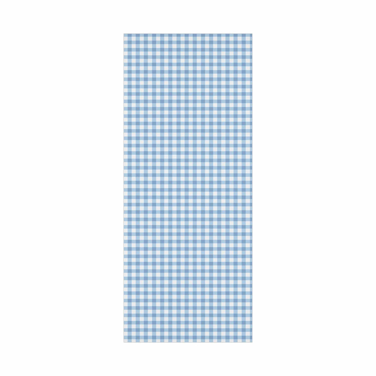 Light Blue Gingham high end Wrapping Paper for an Oh Boy baby shower or winter gift giving.