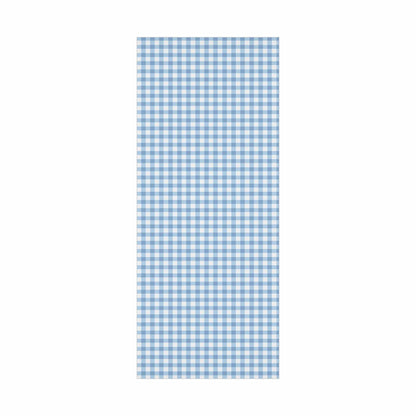Light Blue Gingham high end Wrapping Paper for an Oh Boy baby shower or winter gift giving.