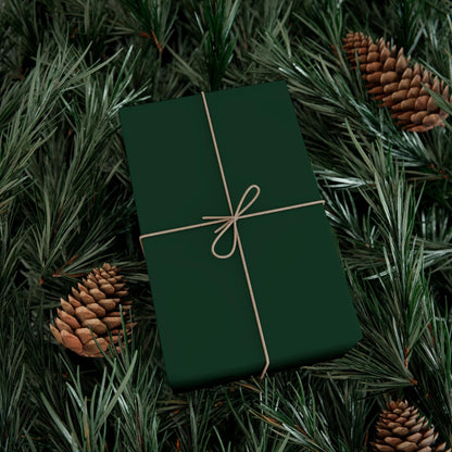 Hunter Green Solid Color Wrapping Paper