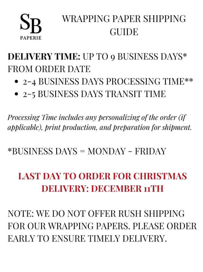 Light Blue Gingham high end Wrapping Paper for an Oh Boy baby shower or winter gift giving.