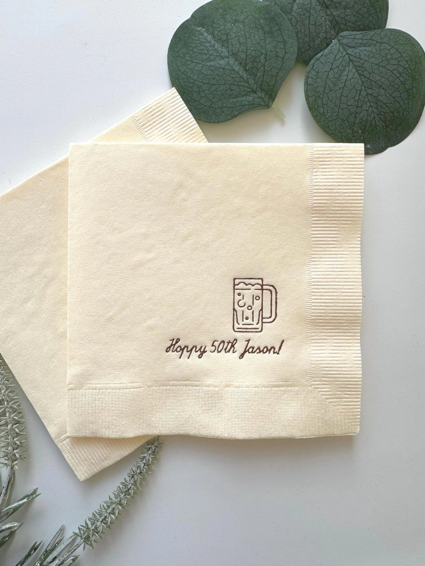 Personalized Beer Napkins | Oktoberfest, Birthday, Bachelor Party & More