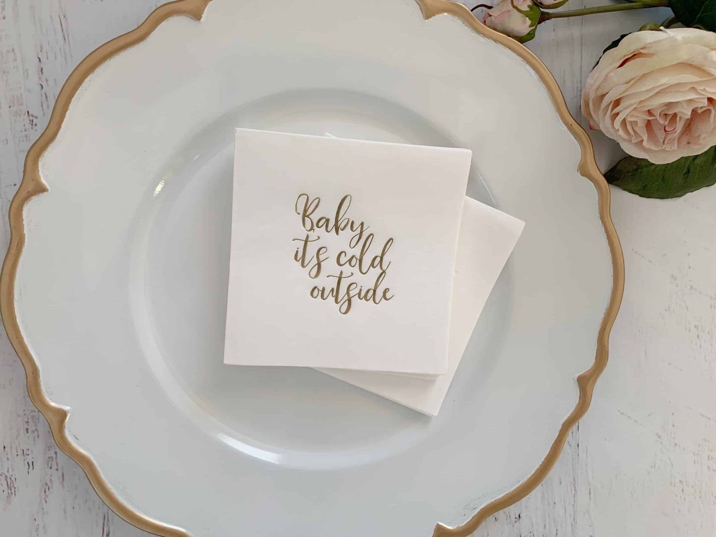 Soft White Charger Plates