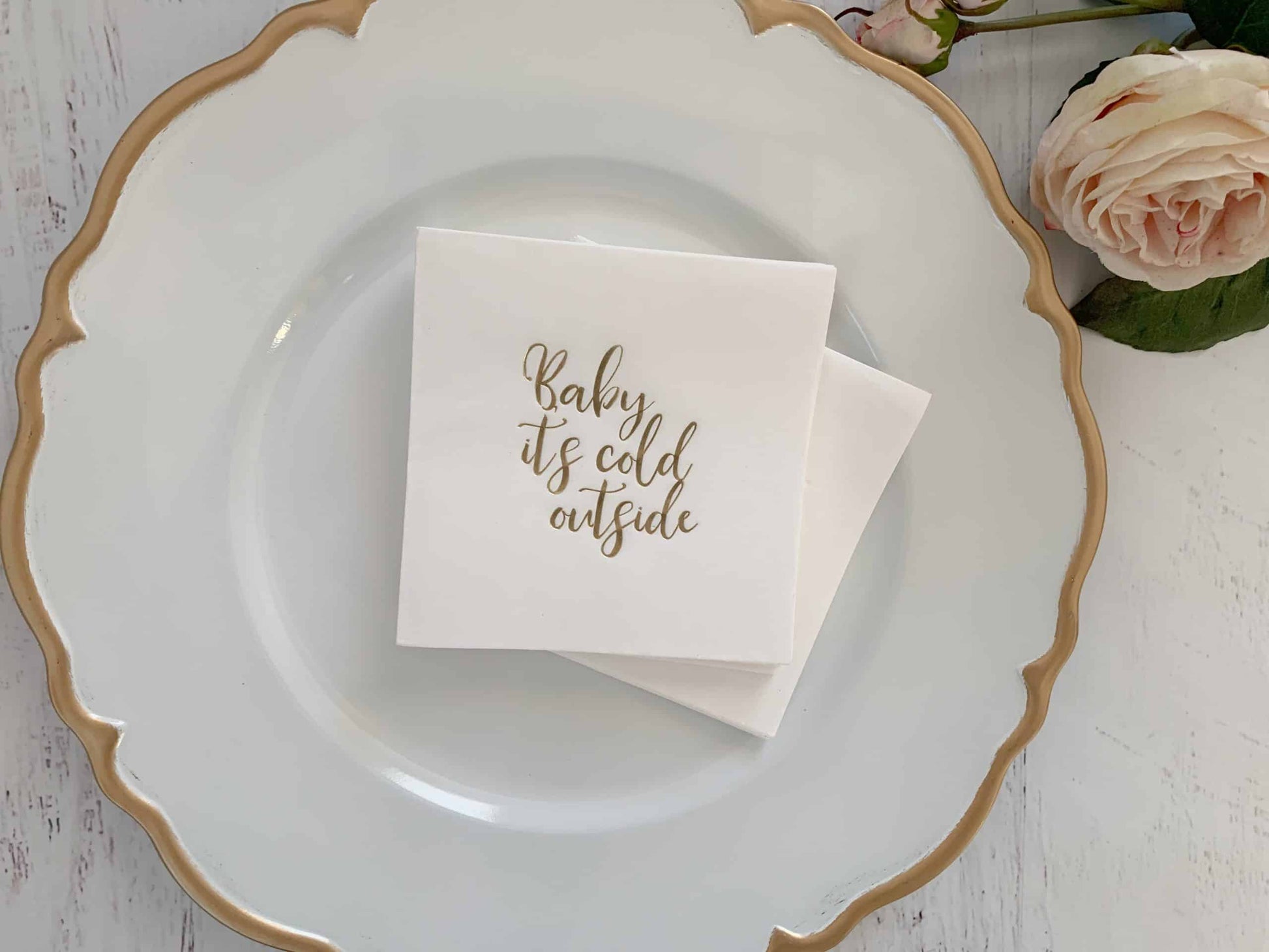 Soft White Charger Plates