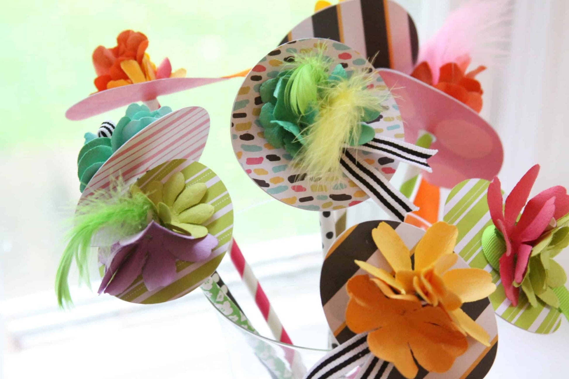 Add a touch of whimsy to your Kentucky Derby party with our handmade Kentucky Derby Hat Drink Stirrers. These unique stirrers are perfect for all your drinks, especially mint juleps. Get a set of 10 now!