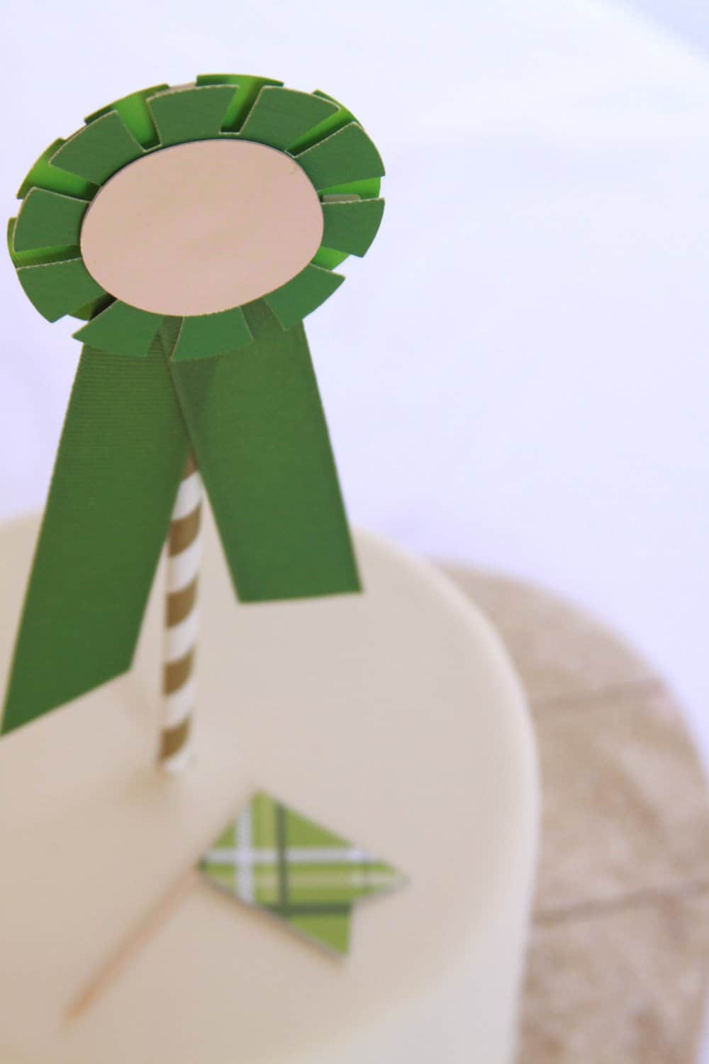 Kentucky Derby Party Horse Show Ribbon Cake Topper