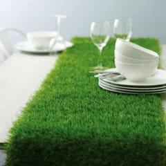Fake Grass Table runner perfect for a Kentucky Derby Party of Masters Golf