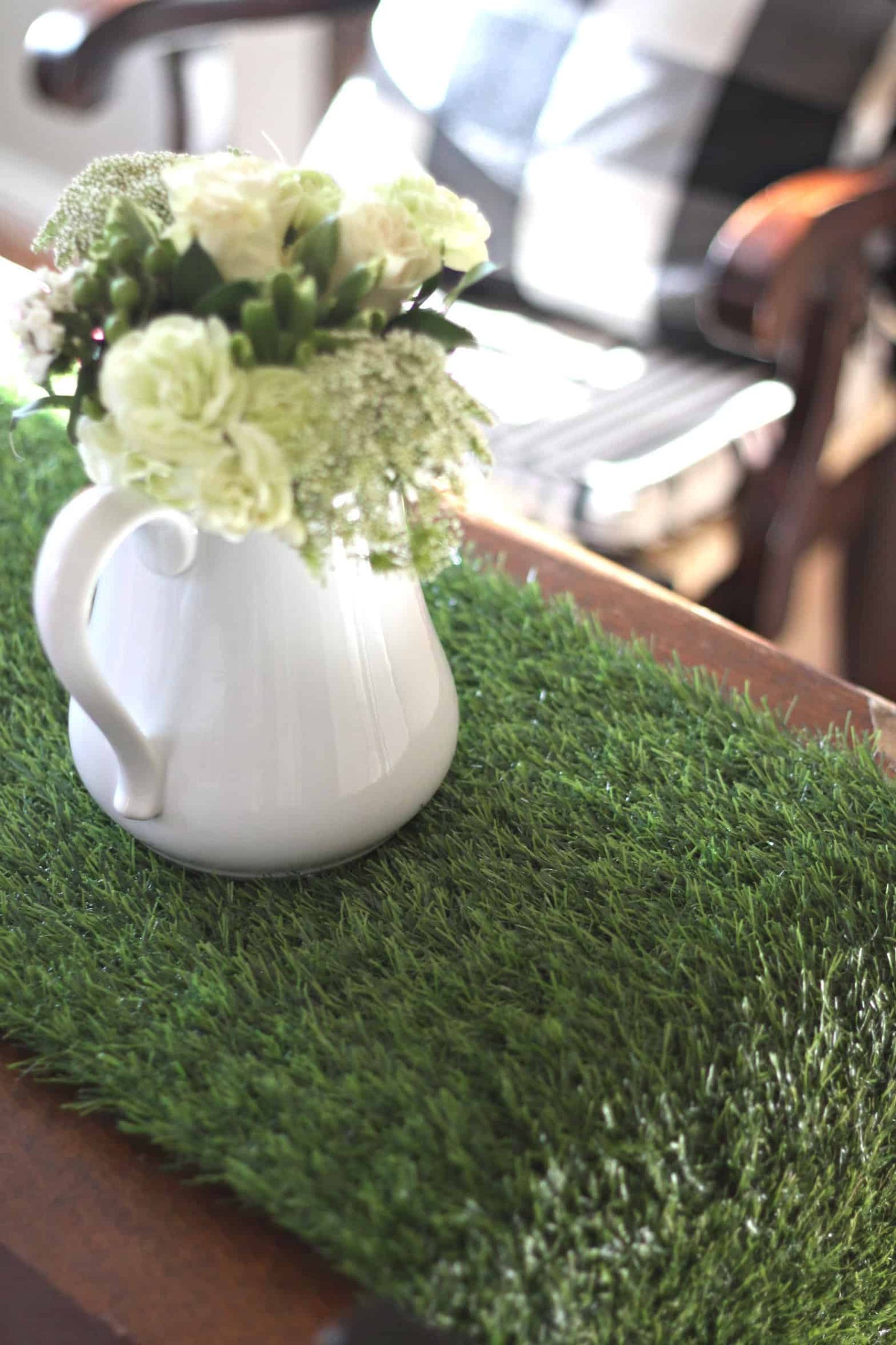 Kentucky Derby Fake Grass Table Runner