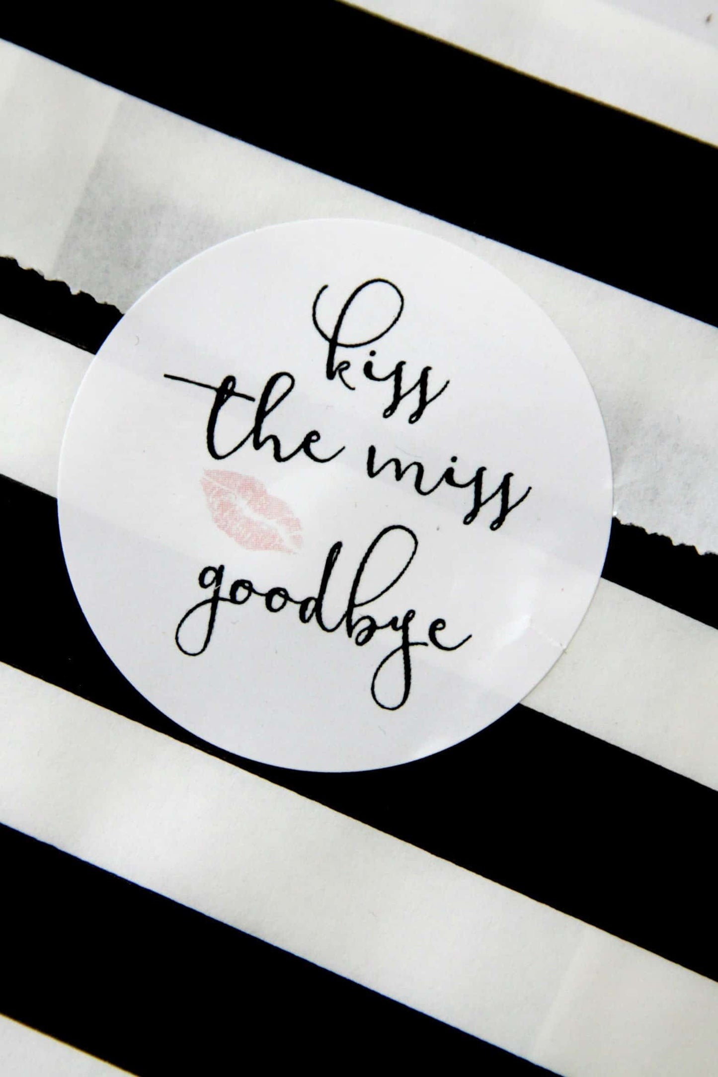 Kiss the Miss Goodbye Stickers