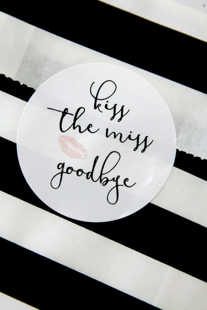 Kiss the Miss Goodbye Stickers