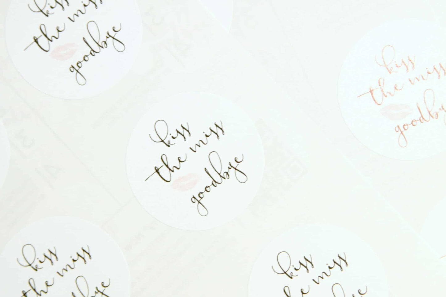 Kiss the Miss Goodbye Stickers