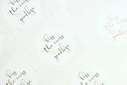 Kiss the Miss Goodbye Stickers