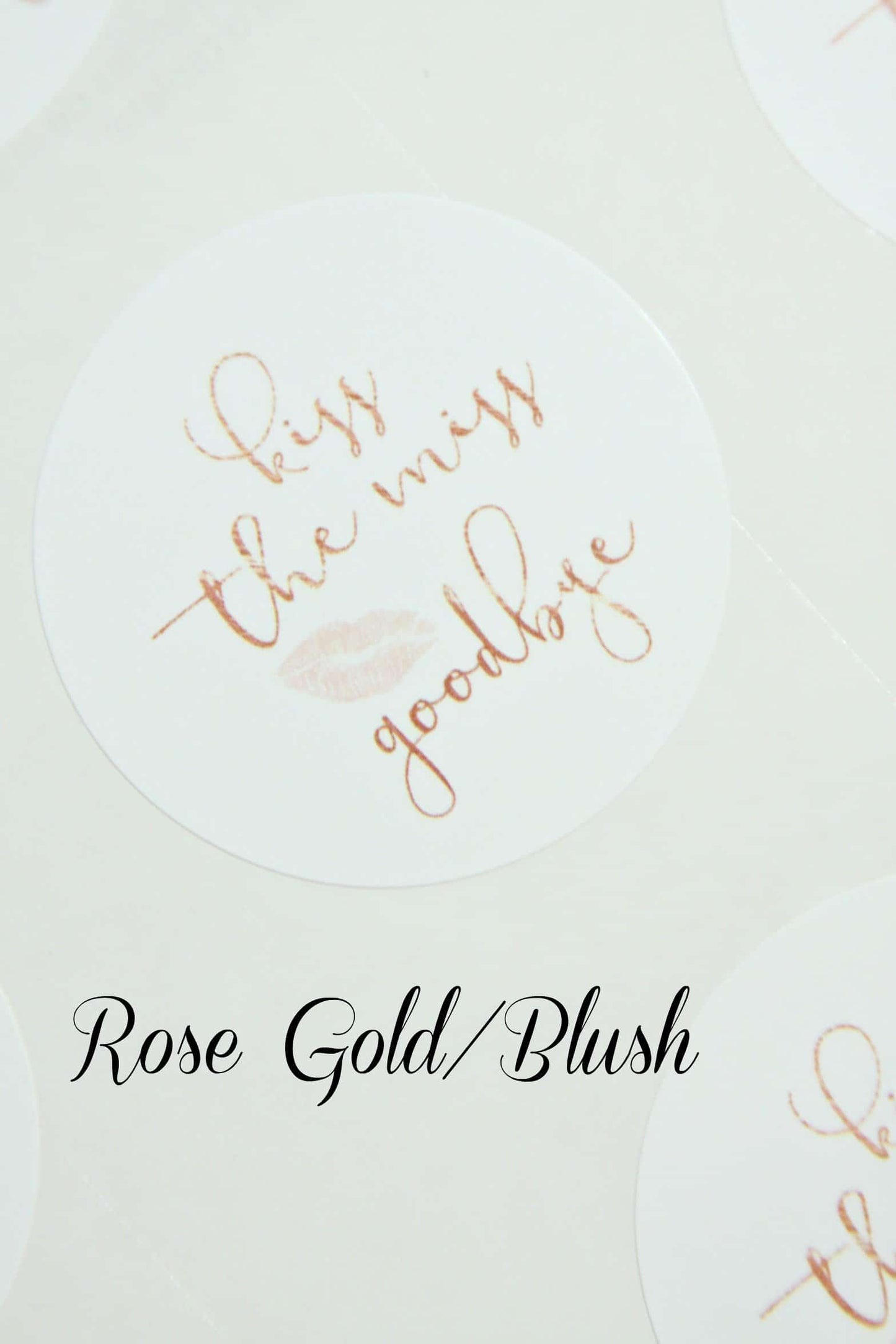 Kiss the Miss Goodbye Stickers