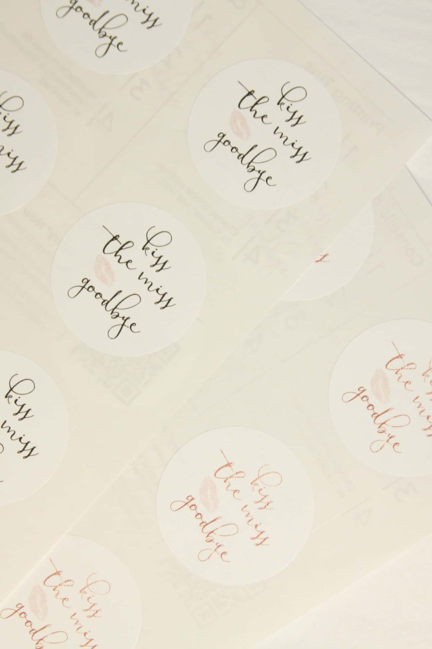 Kiss the Miss Goodbye Stickers