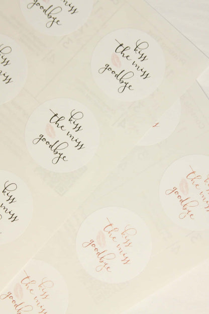 Kiss the Miss Goodbye Stickers