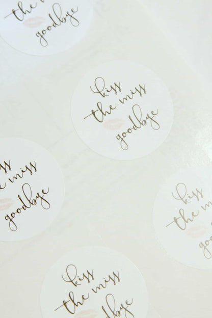 Kiss the Miss Goodbye Stickers
