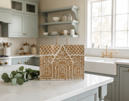 Large Gingerbread House Gift Bag - Image 5