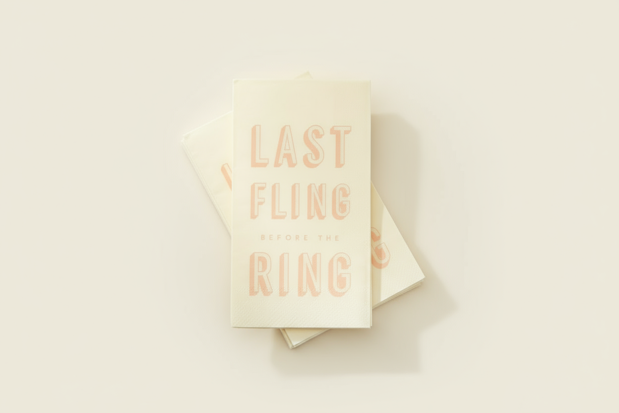 Last Fling Before the Ring Napkins