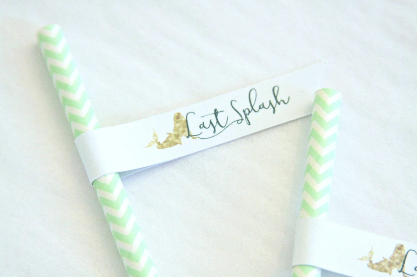 Last Splash Mermaid Party Straws