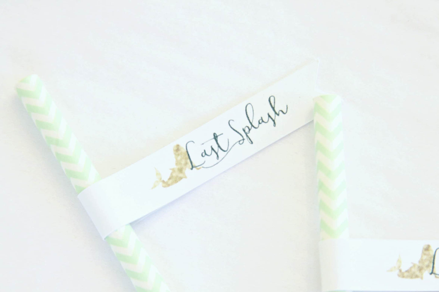 Last Splash Mermaid Party Straws