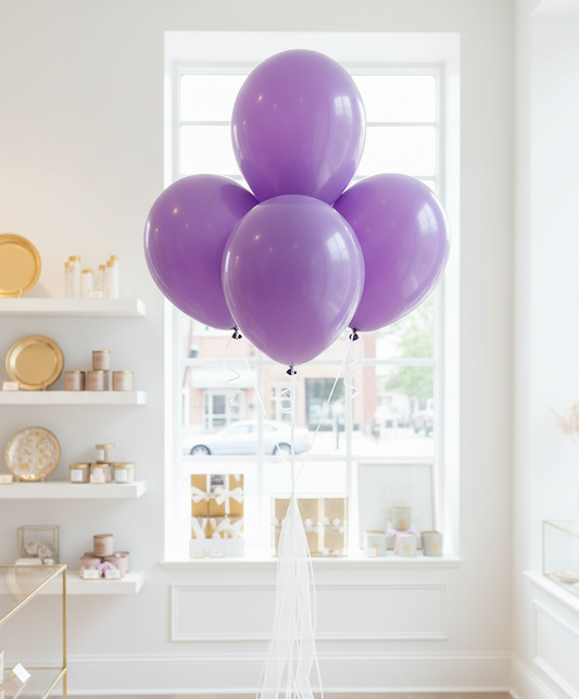 Lavender Balloon Bouquet in Elegant Party Shop