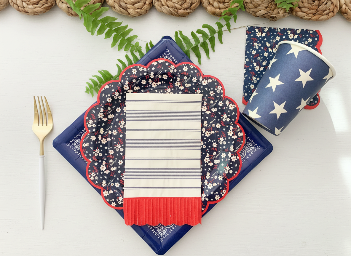 Liberty Blue floral plate on white background