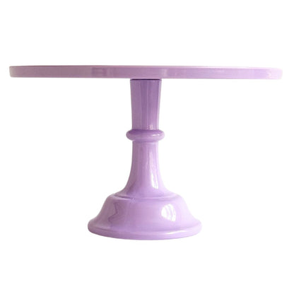 Light Purple Melamine Pedestal Cake Stand - 11.5 Inch Party Cake Plate