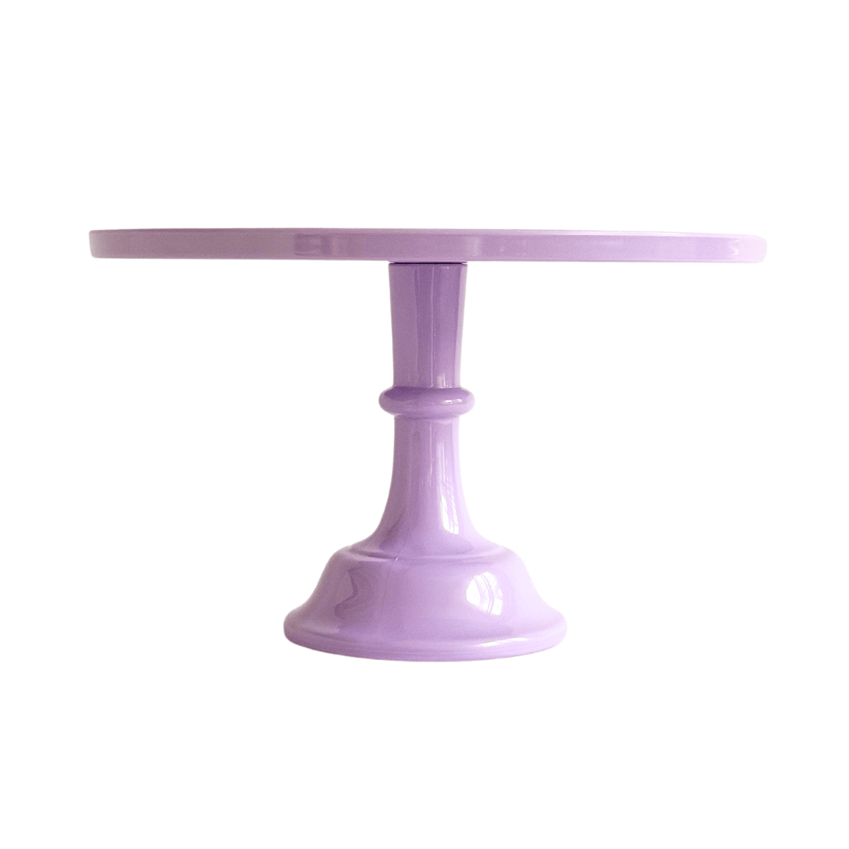 Light Purple Melamine Pedestal Cake Stand - 11.5 Inch Party Cake Plate