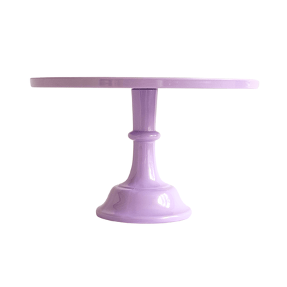 Light Purple Melamine Pedestal Cake Stand - 11.5 Inch Party Cake Plate