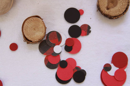 Lumberjack Confetti and Wood Disks