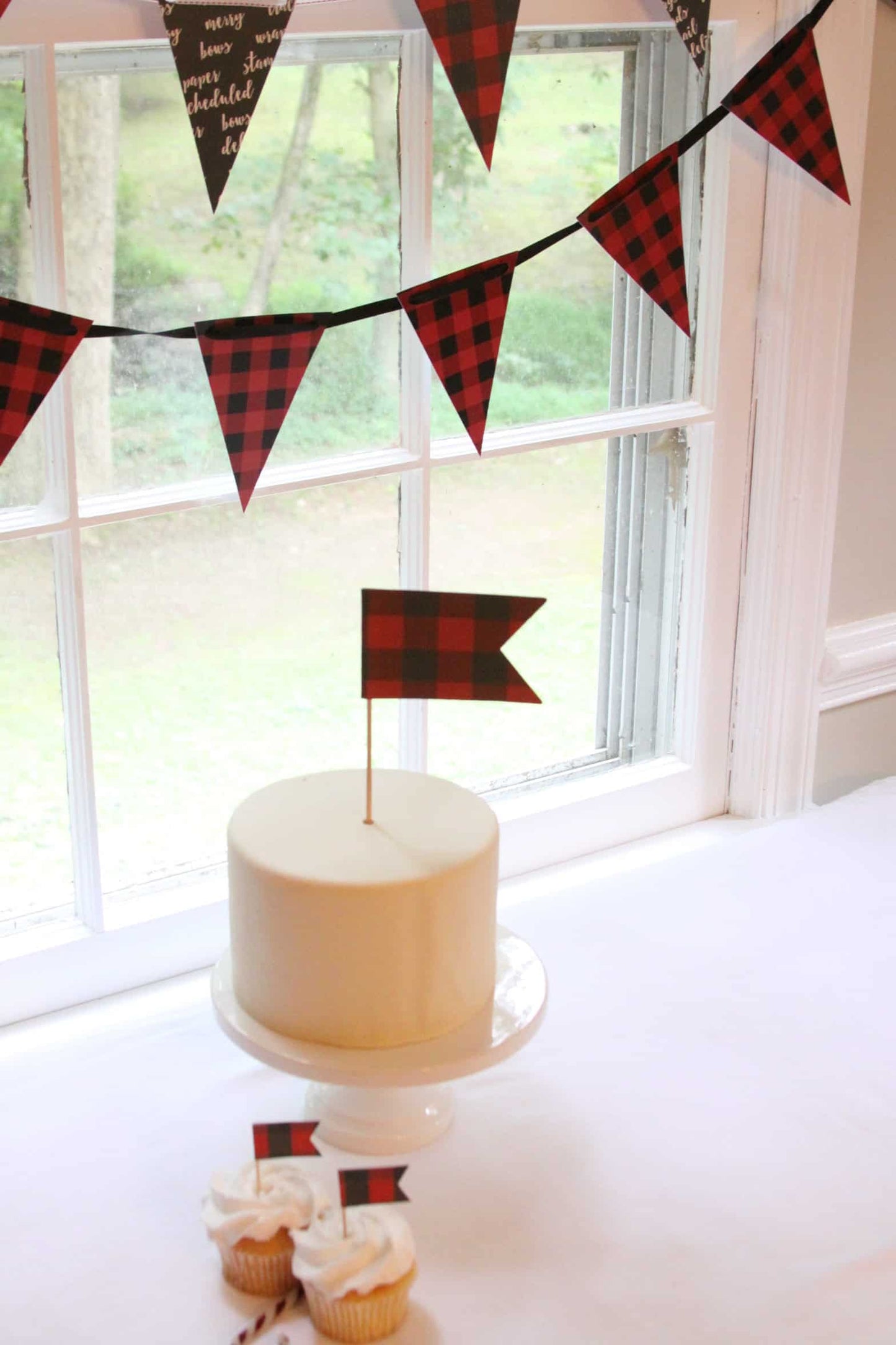 Buffalo Check Plaid Party Decor High End Party Supplies for Lumberjack party